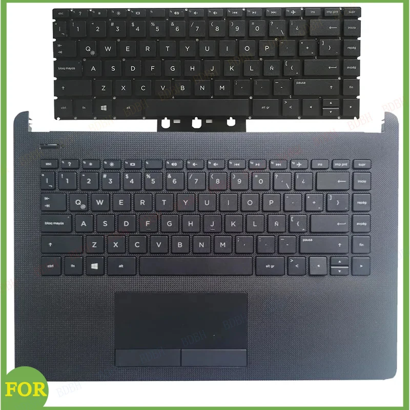 

Новая латинская клавиатура для HP Pavilion 14-BS 14M-BA 14-BW 14G-BR 14-BP 14-BA 240 245 G6 246 G6 с верхней крышкой (пальмрестом) и тачпадом LA