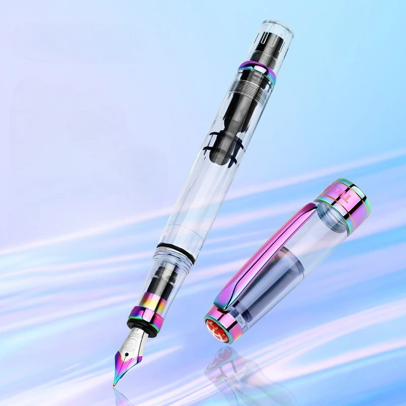 2026 TWSBI Diamond 580ALR Piston Fountain Pen Silver Student Beginner Writing Practice Anniversary Engraved Pocket Stationery