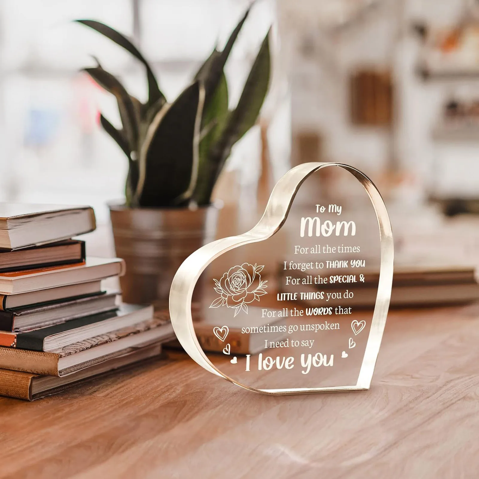 Transparent Acrylic Table Decor Reliable Materials Eye Catching Appreciation Gifts Suitable for Anniversaries Holidays