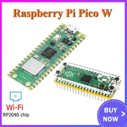 Raspberry Pi Pico W con Wireless WiFi RP2040 scheda di sviluppo del microcontrollore custodia in acrilico opzionale kit GPIO