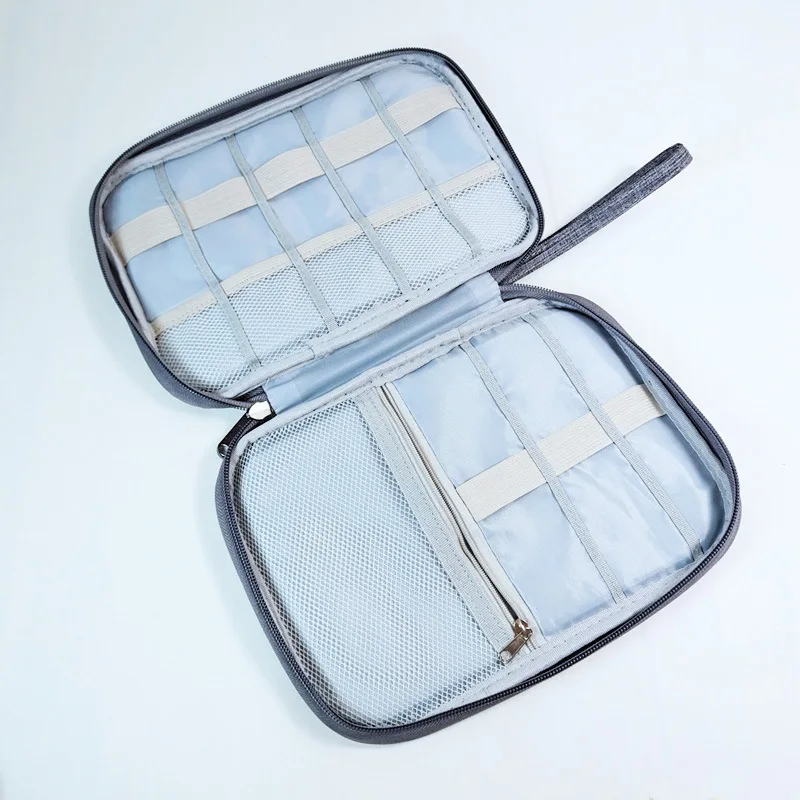 Data Cable Storage Bag, Hand-held Anti-collision Earphone Protection Storage Bag, Large-capacity U Disk U Shield Digital Bag