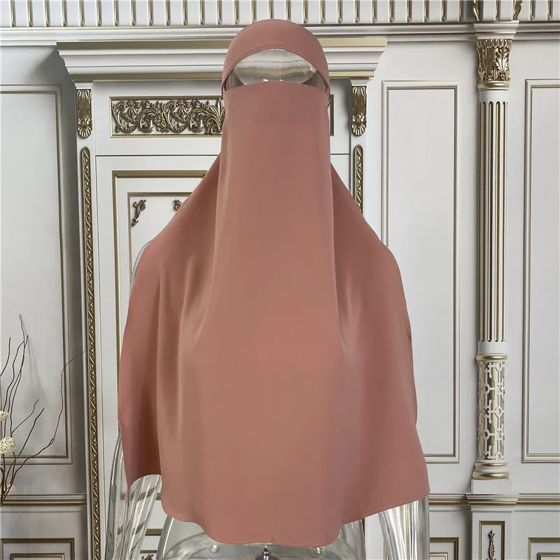 Muslim Veil for Women Voile Chretien Burkini for Veiled Women Prayer Muslim Modest Women Hijab Voile Khimar Veil Niqab Ramadan