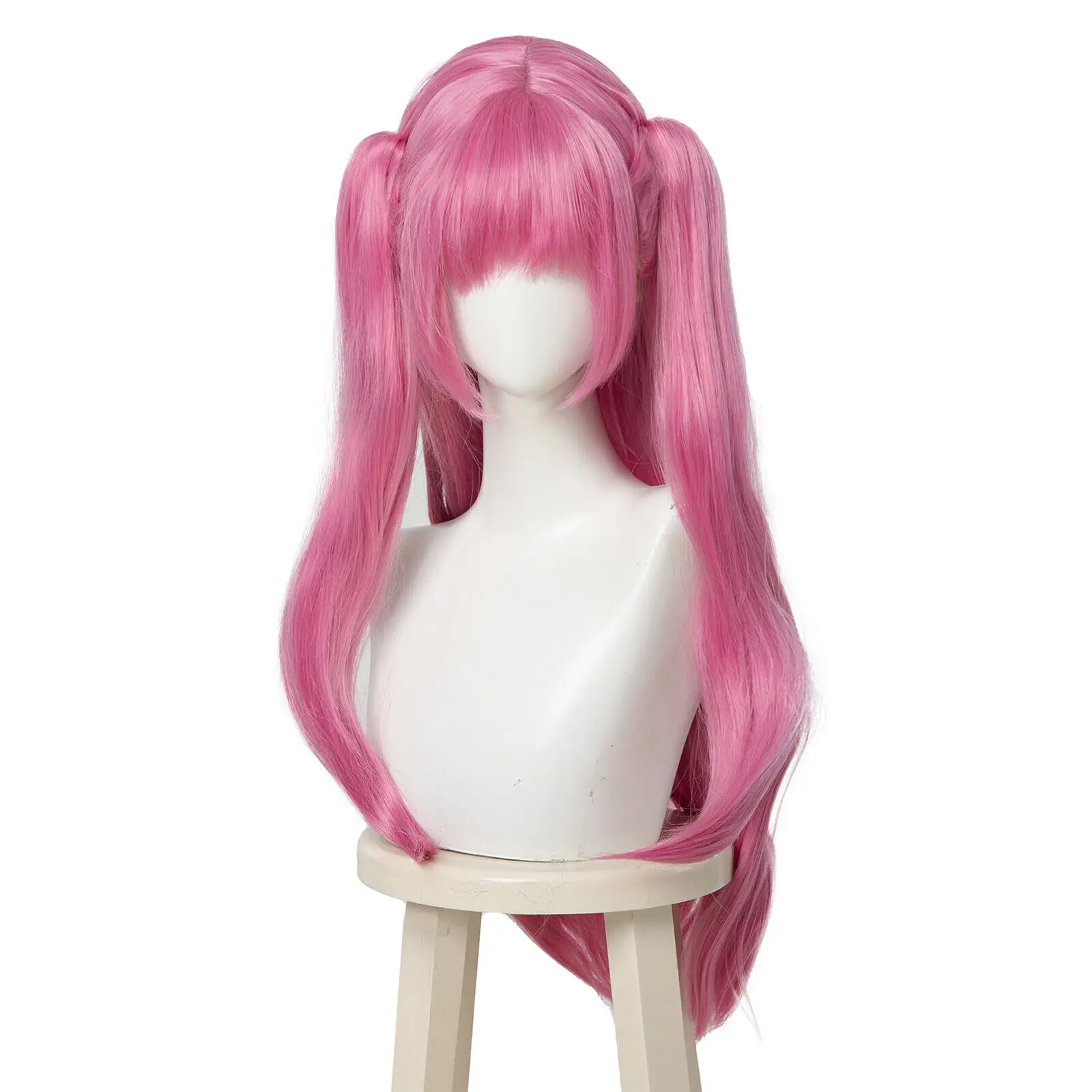 Heaven Burns Red Aikawa Megumi Cosplay Wigs Hot Pink Synthetic Hair