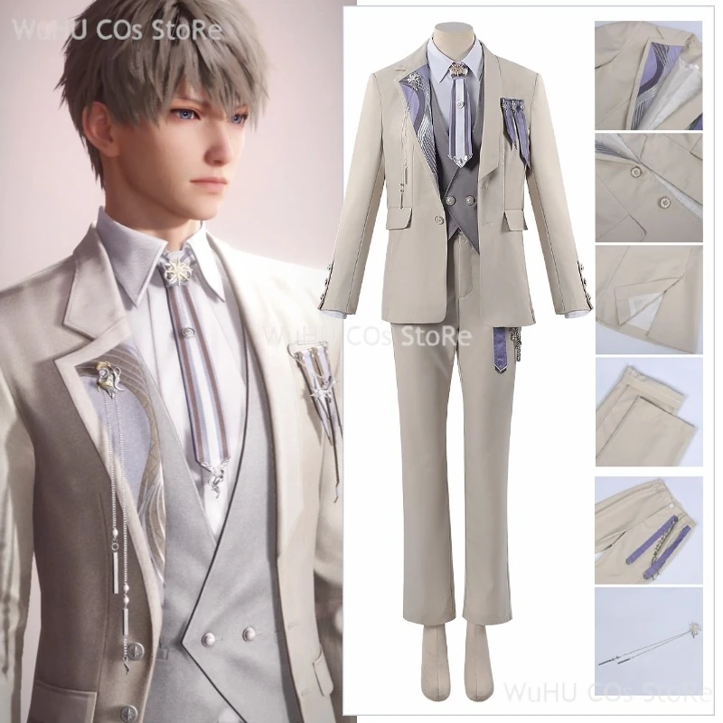 

Game Love And Deepspace Rafayel Cosplay Suit Wig Rafayel Birthday Party Men Halloween Cos Letters From The Stars Coaplay Costume