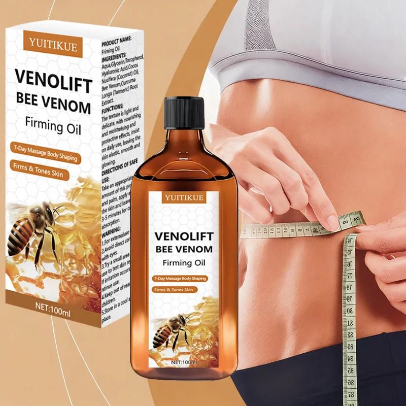 YUITIKUE Bee Venom Firming Oil 100ml - 7-Day Massage for Body Shaping, Slimming & Contouring Effect