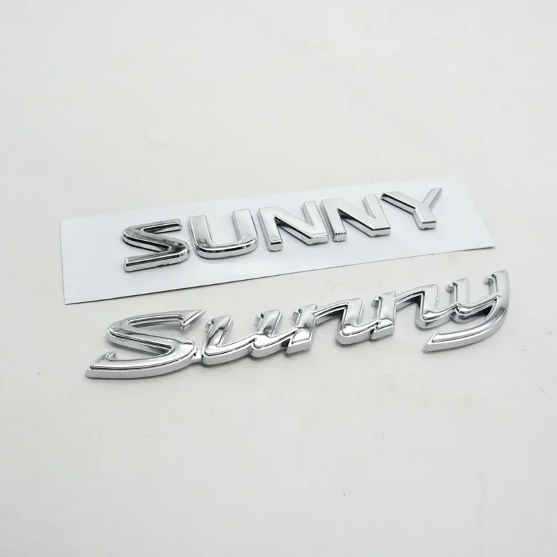Car Tail Boot Letter Logo Styling Rear Trunk Decals Emblem Badge Sticker For Sunny B15