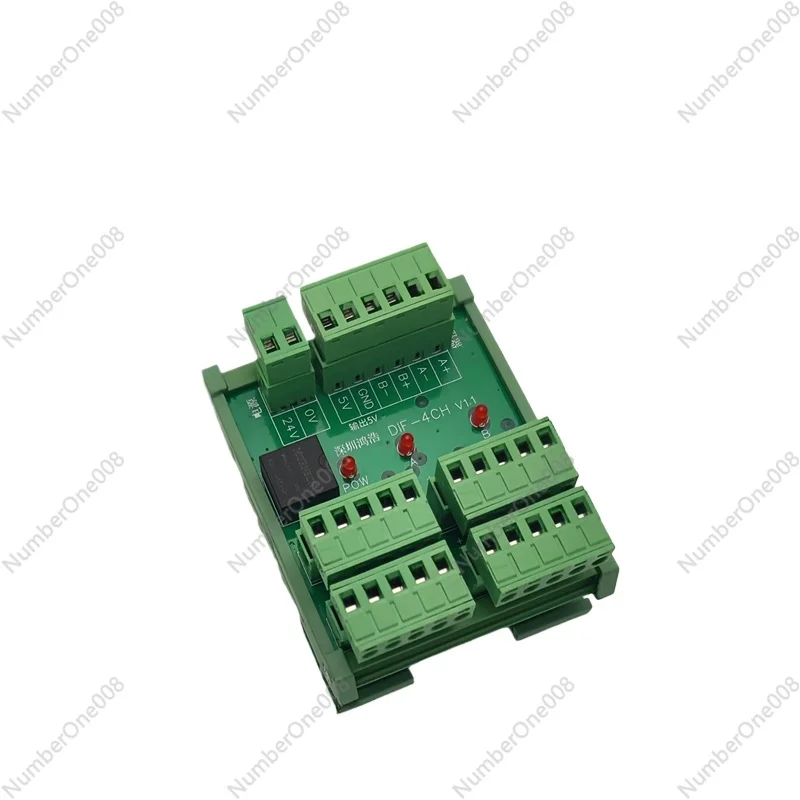 

DIF-4CH Encoder High-Speed Pulse Signal Distributor Differential Extension Module 1 in 4 Out External Power Supply 5V