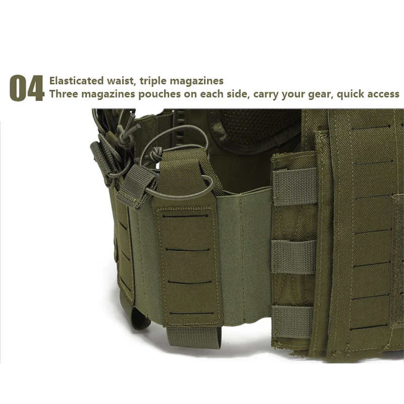 Multi-functional wear-resistant tactical vest outdoor training clothes outdoor equipment protective waistcoat