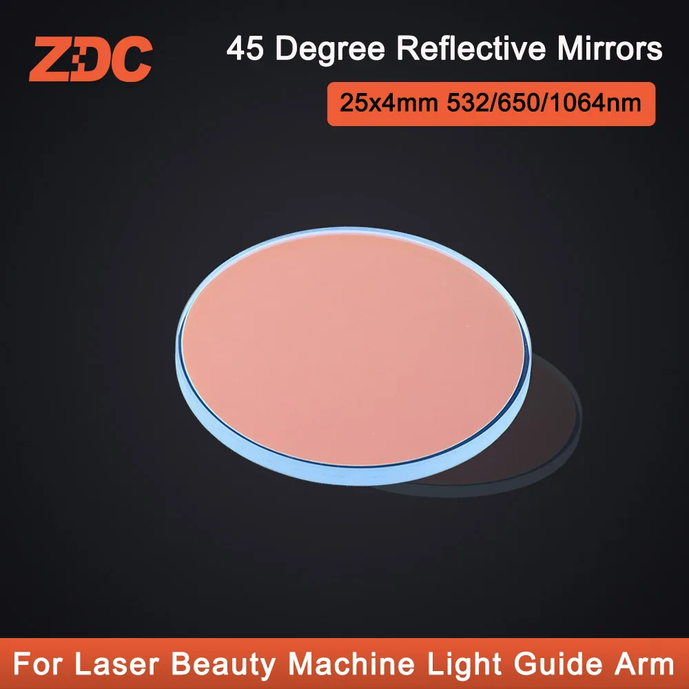 

Laser Beauty Machine Light Guide Arm 45 Degree Reflective Mirrors 25x4mm 532/650/1064nm 3 Wavelength