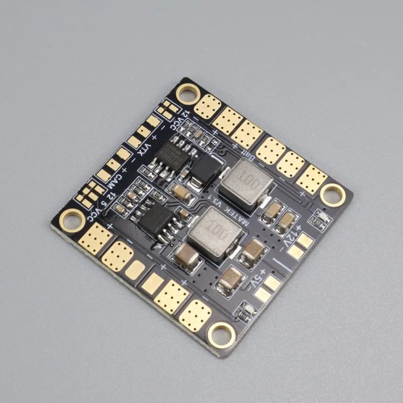 Matek Mini Power Hub Placa de distribución de energía PDB con BEC 5V y 12V para FPV QAV250 ZMR250 Multicopter Quadcopter