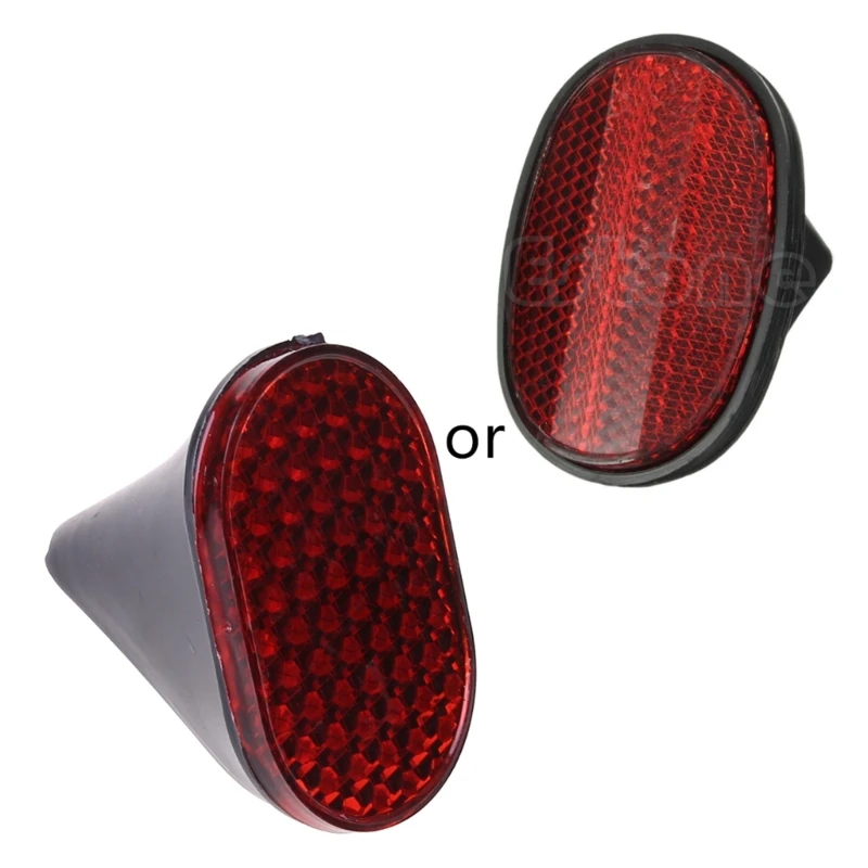 Bike Mudguard, Oval Rear Mudguard Outdoor Cycling Safety Warning Reflector Red Cycling Warning Protector