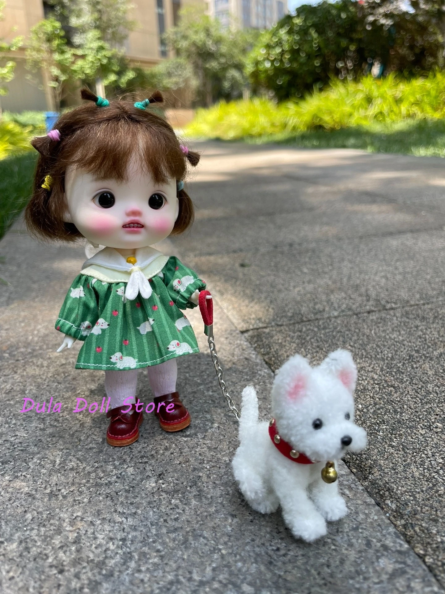 Dula Doll Clothes Dress Skirt and sock collar Ob11 gsc Doll Accessories