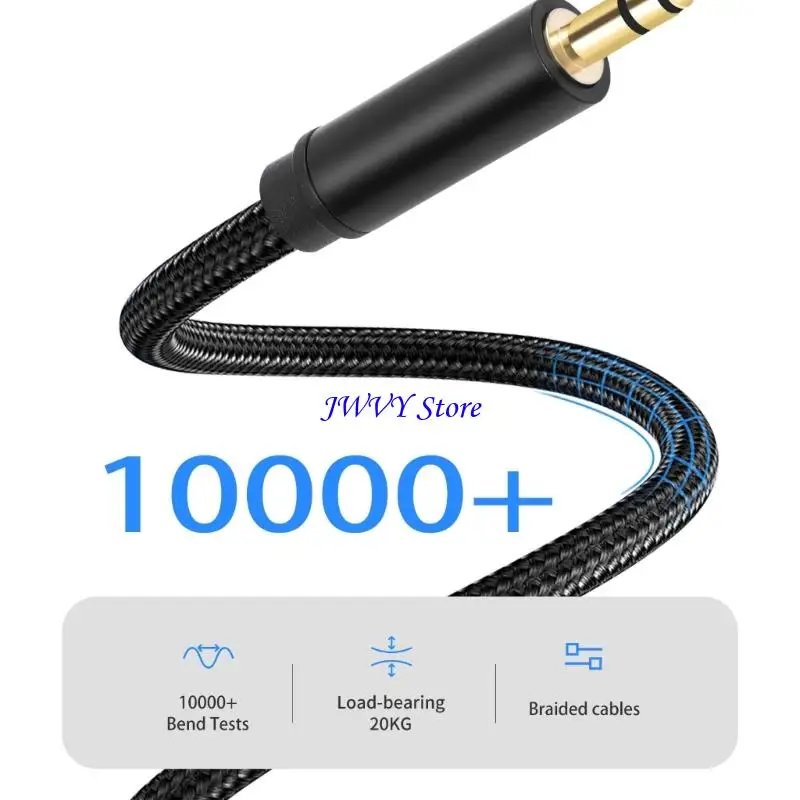 573A Gold Plate Double Shielded Stereo Sound Cable 3.5mm to 6.35mm Cord for Improved and Noise Reductions
