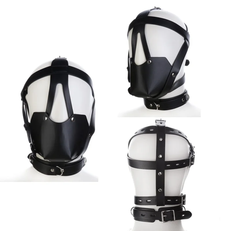 

Супер сексуальная маска для щенка из искусственной кожи, фетиш-бинты, капюшон для взрослых, косплей, маска для лица, полый капюшон, вечеринка на Хэллоуин