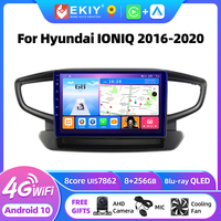 EKIY T7 Car Multimedia Player For Hyundai IONIQ 2016 - 2020 GPS Navigation Android 10.0 Carplay+Auto Radio Stereo Receiver DVD