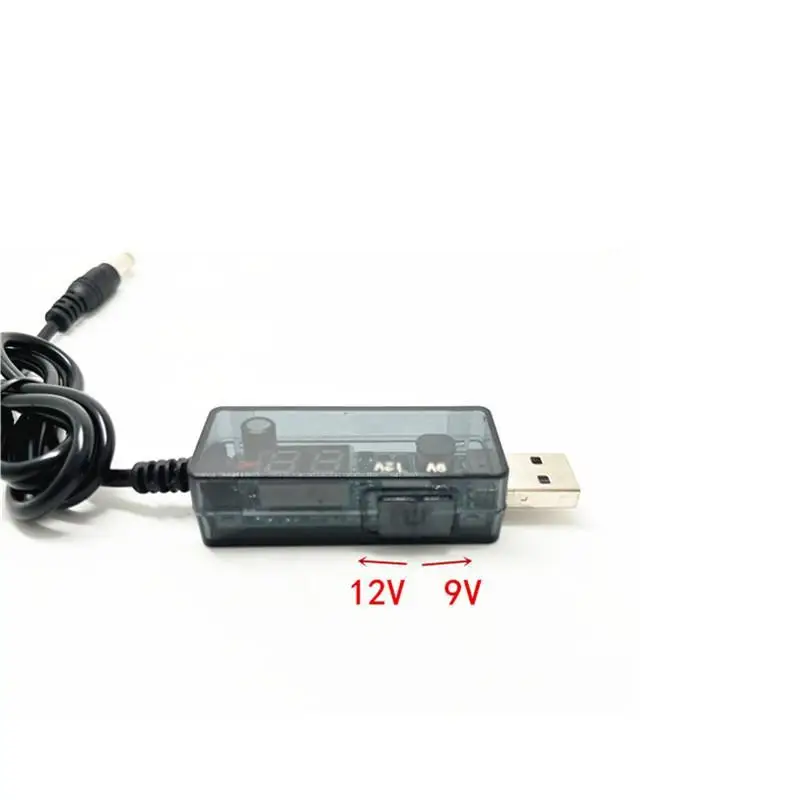 NEW USB Boost Converter DC 5V To 9V 12V Step Up Converter Cable 3.5x1.35mm Connector For Power Supply Charger Power Converter