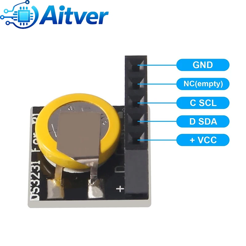 DS3231 High Accuracy RTC Module 3.3V 5V Real Time Clock for Arduino Raspberry Pi ESP32 DIY Projects image 3