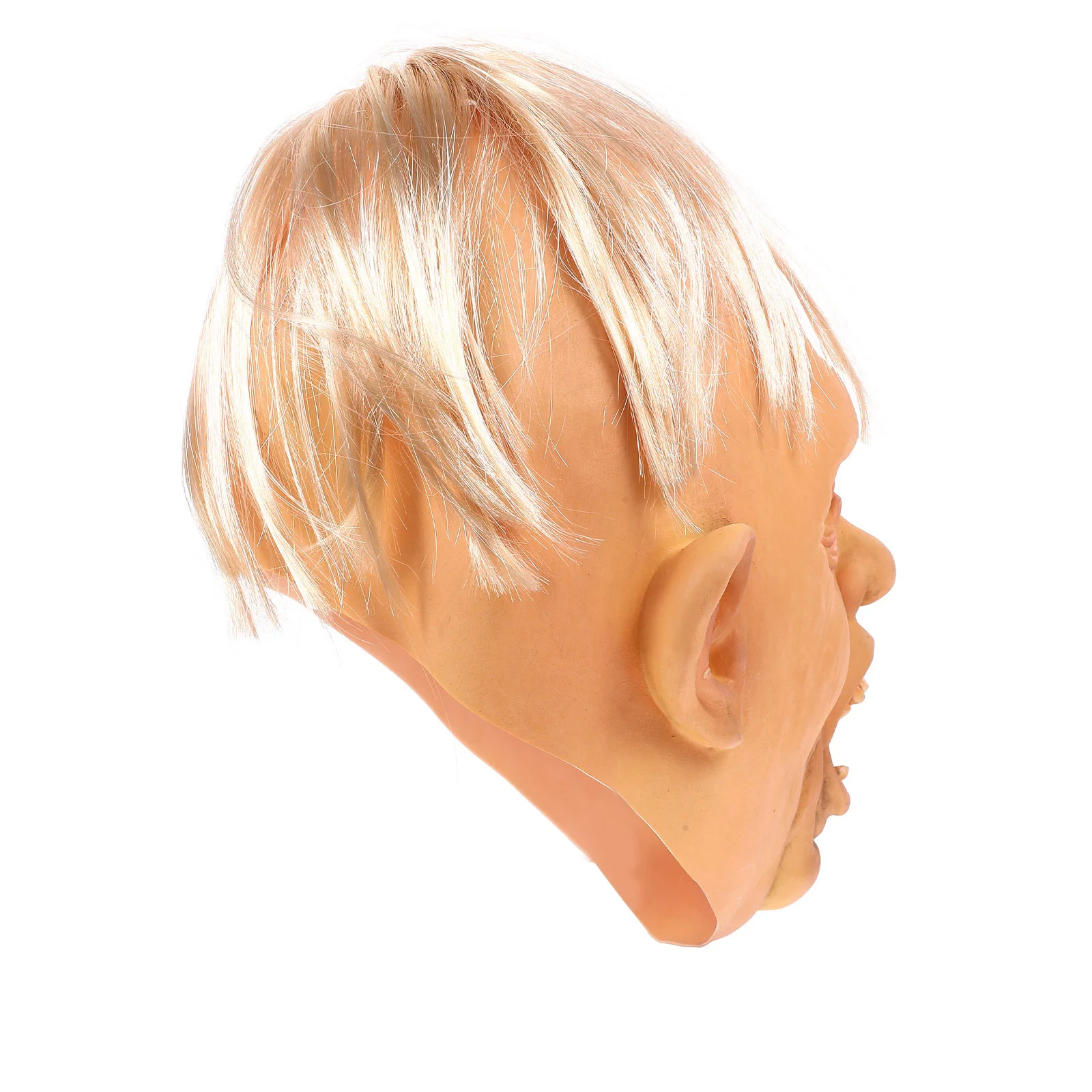 斜め目男ハロウィンホラーマスクベージュ環境に優しいコスチューム小道具ハロウィン仮装パーティー仮装パーティー用