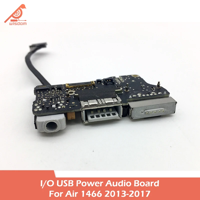 Laptop A1466 I/O USB DC Power Jack Audio Board 820-3455-A dla MacBook Air 13" A1466 2013 2014 2015 2017 z kablem 821-1722-A — zdjęcie produktu 4