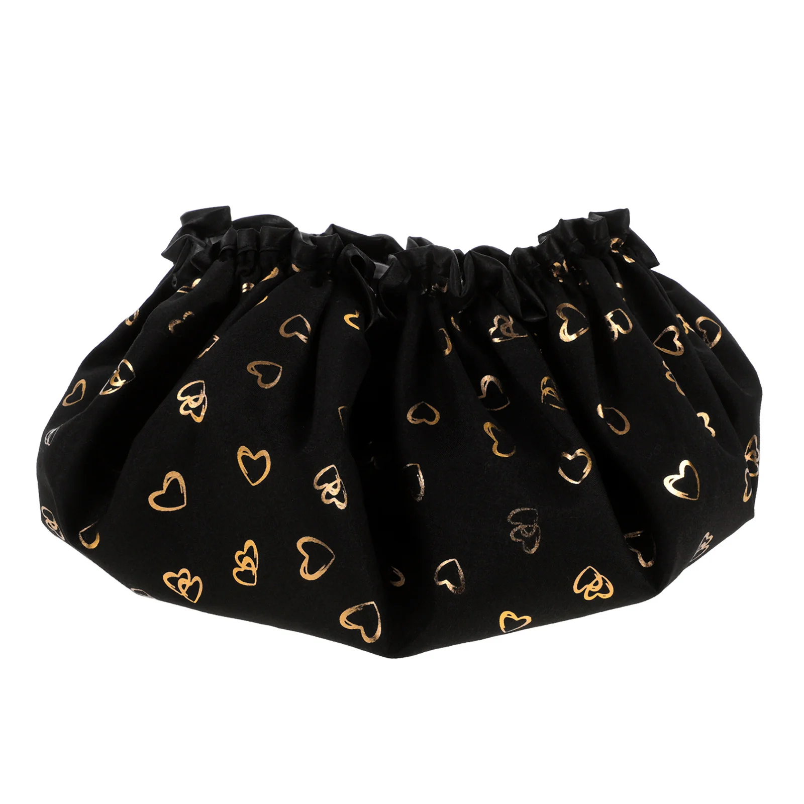 

Waterproof Shower Cap Adjustable Take Bath Hair Hat Comfortable Reusable Fabric Women