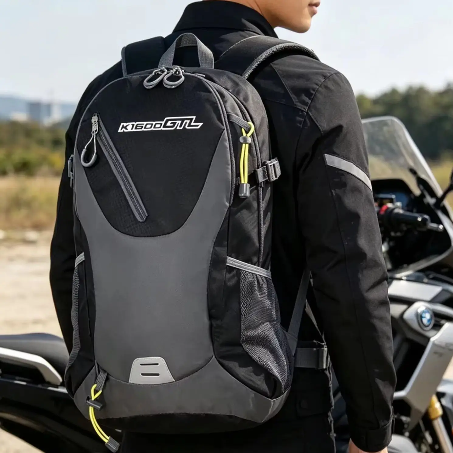

For BMW K1600GT & K1600GTL – 40L Classic Outdoor Backpack, Casual Patchwork Travel Bag for Men Women, Motorcycle Touring