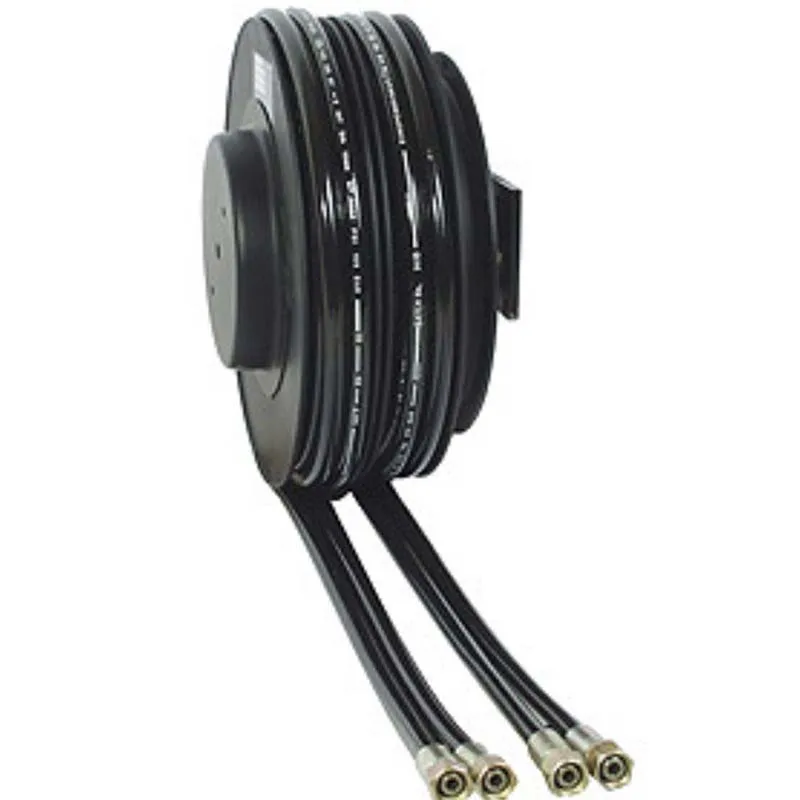 

Dual 3 Way 4 Hose Hydraulic Reel Two Twin Portable Hydraulic Hose Reel For Spider Lift Spares Crane