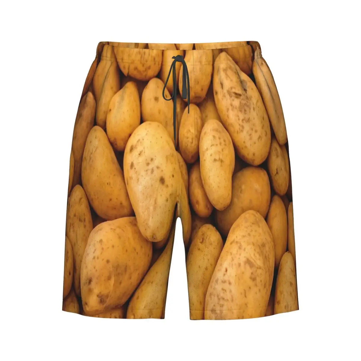 

Men's Swim Trunk Potatoes Quick Dry Beach Shorts with Pockets Beach Pants Swimsuit