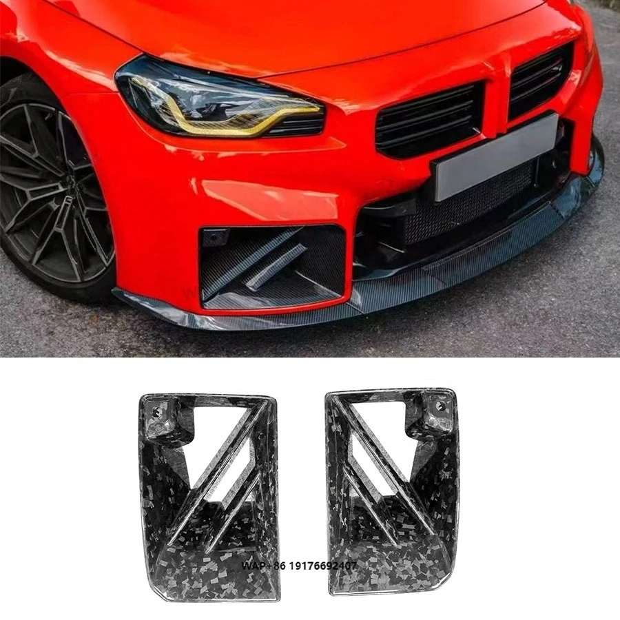 

High Quality M2 G87 Dry Carbon Fiber Front Bumper Vent forBMW M2 G87 2023+ Front Bumper Air Vent Cover Car Parts Bodykit