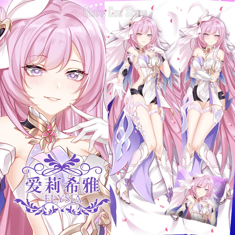 

Honkai Anime Impact 3 Elysia Dakimakura Hing Body Pillow Case Cosplay Japanese Otaku Pillowcase Cover Gifts SM case