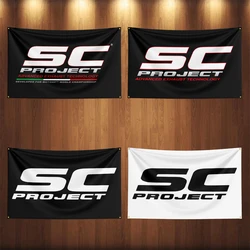 90X150Cm Sc Project Auto-Onderdelen Vlag Banner Voor Motorauto 'S Racing Garage Outdoor Decoratie Wandtapijt Poster