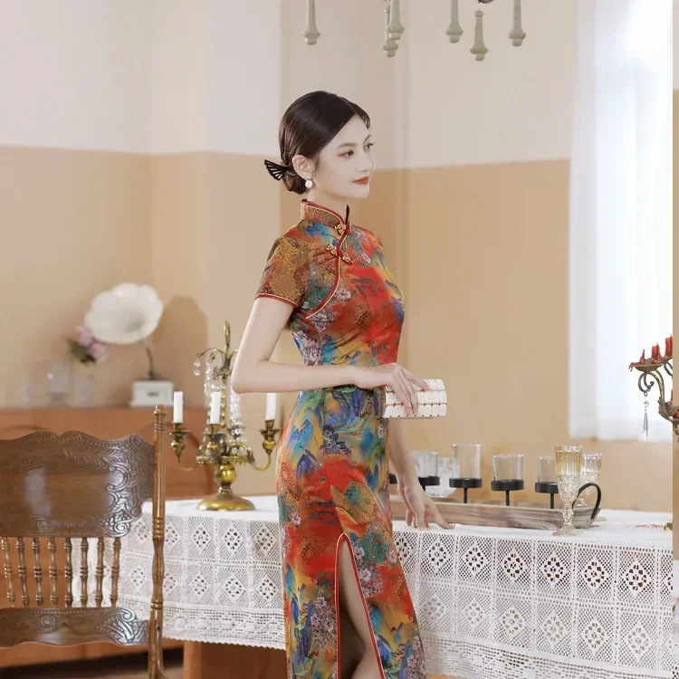 Traditionele Chinese kleding Cheongsams Chinese jurk Qipao Etnische stijl Modekleding Feest Vintage Casual Zomer Elegant