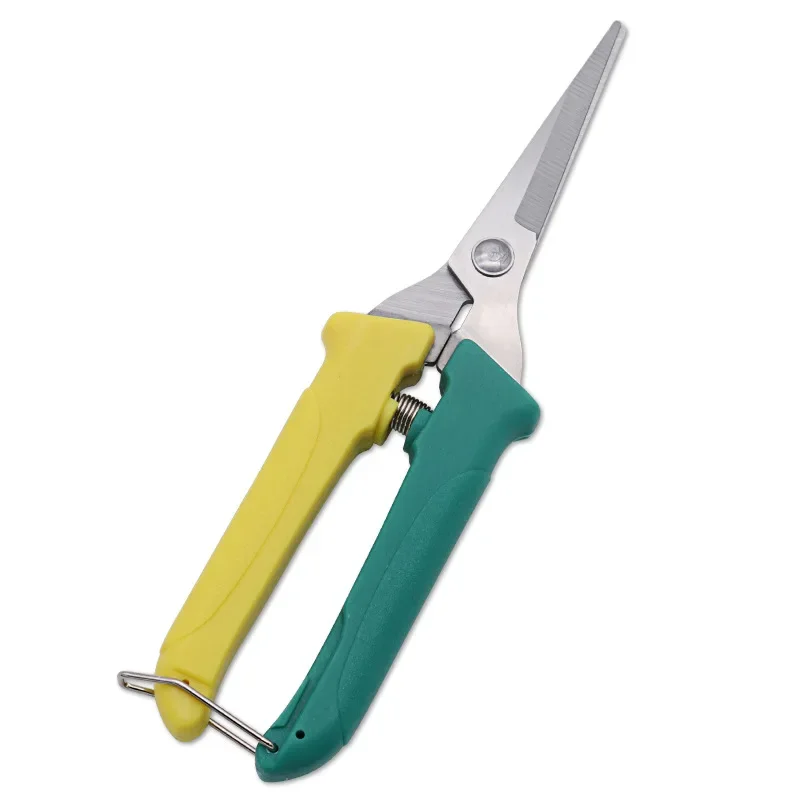 Stainless Steel Blade PP Handle Spring Effort Saving Splicing Colors Pruning Shears Bonsai Fruit Tree Prune Garden Scissors