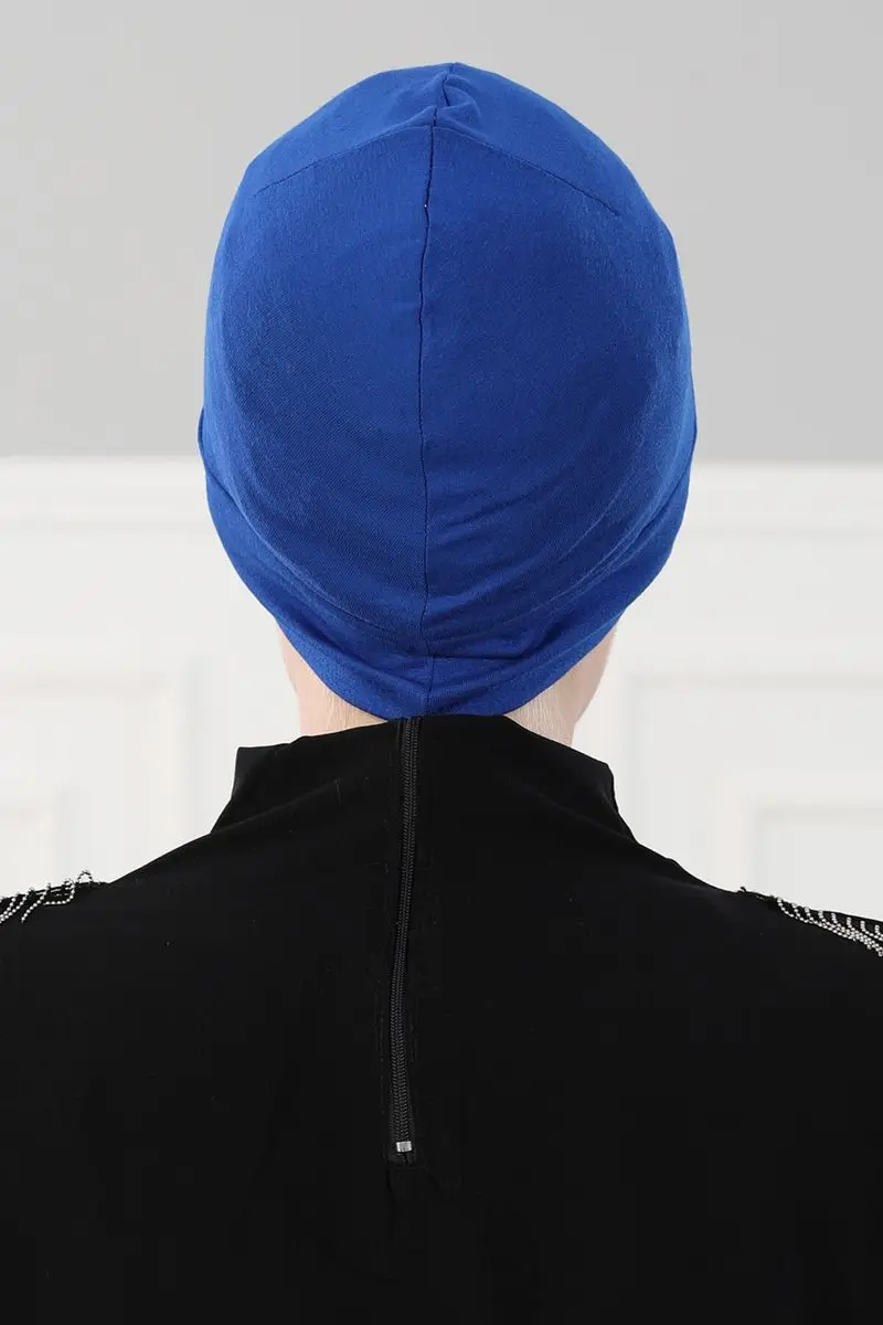 Pot de fleurs en arête de poisson bleu