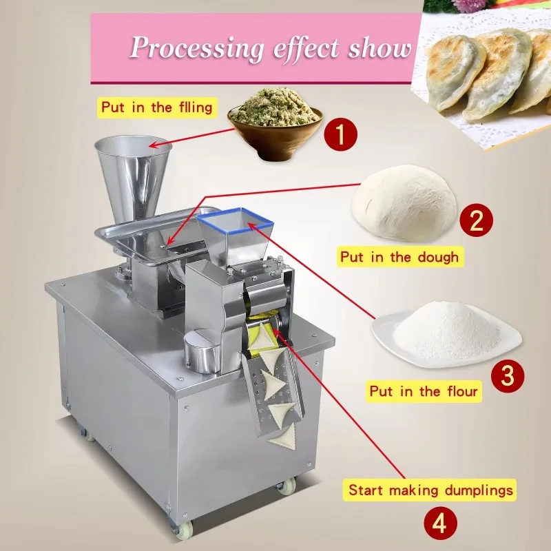 Commercial Dumpling Making Machine Automatic Filling And Dough Forming Stuffed Food Machine Customized