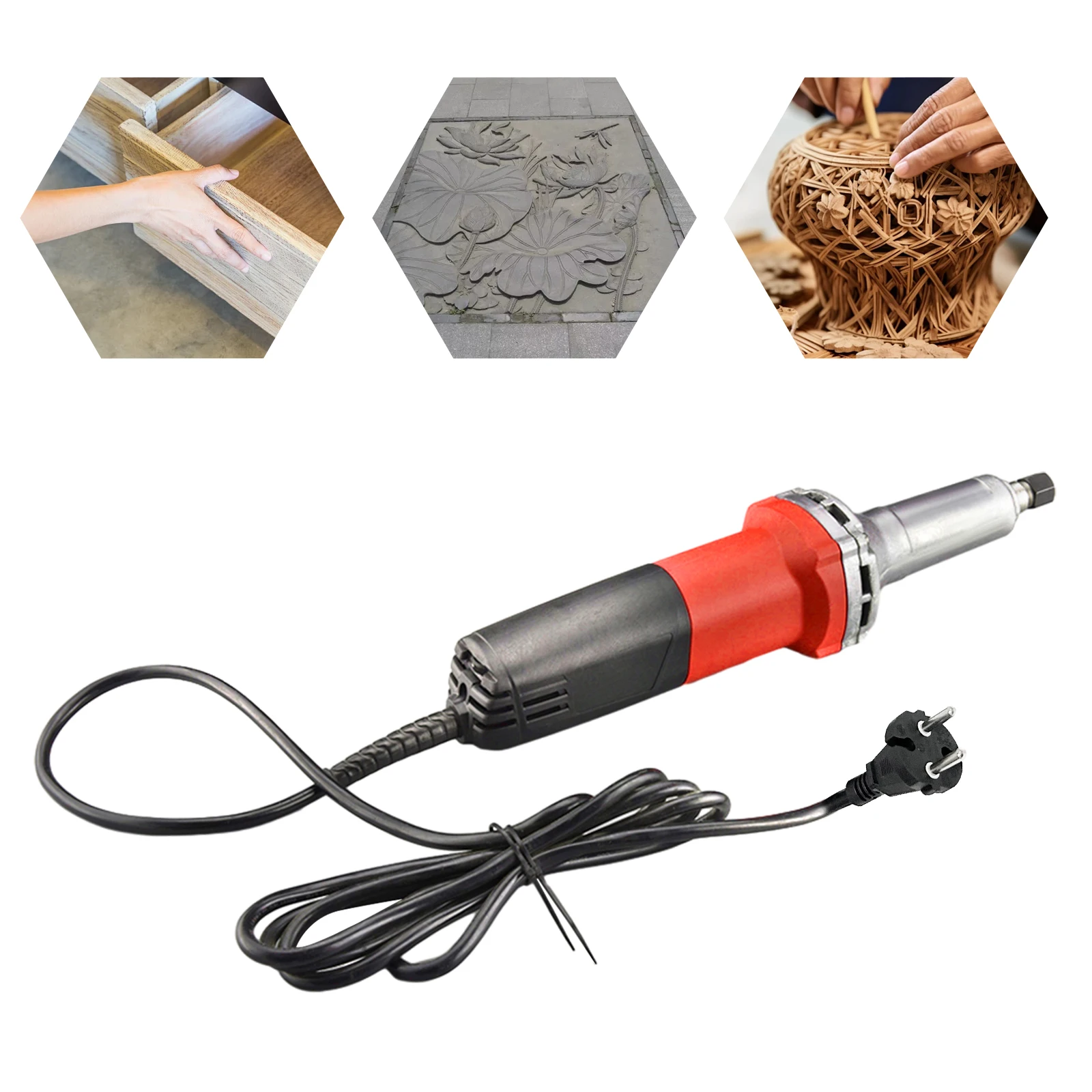 Rettificatrice ed lucidatrice elettrica da 600 W Smerigliatrice diritta Rettificatrice ed lucidatrice elettrica per intaglio di radici Utensili rotanti