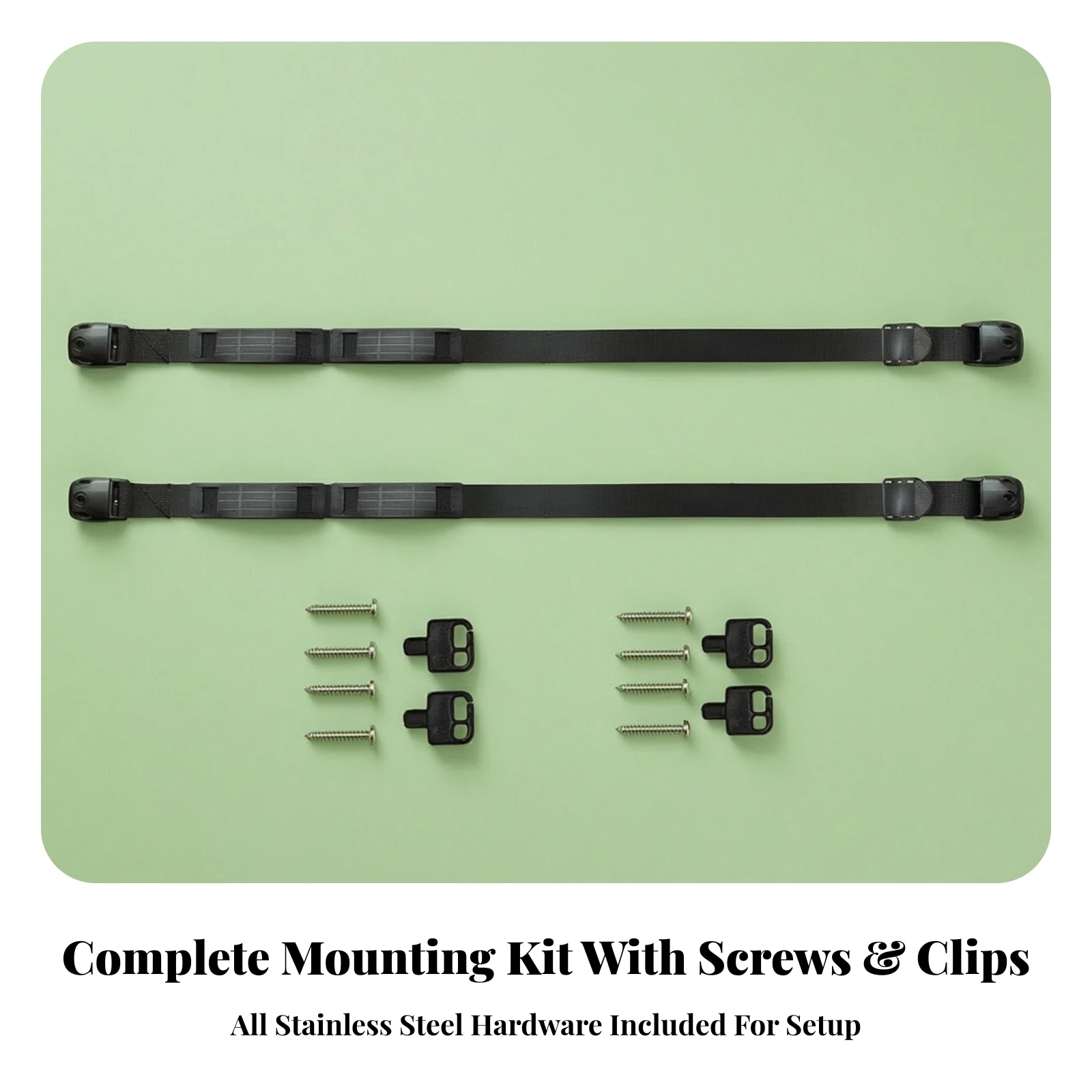 2 Pieces Hot Tub Cover Strap with Mounting Hardware Heavy-Duty Hot Tub Cover Strap with Locking Latches 1 Inch Wide