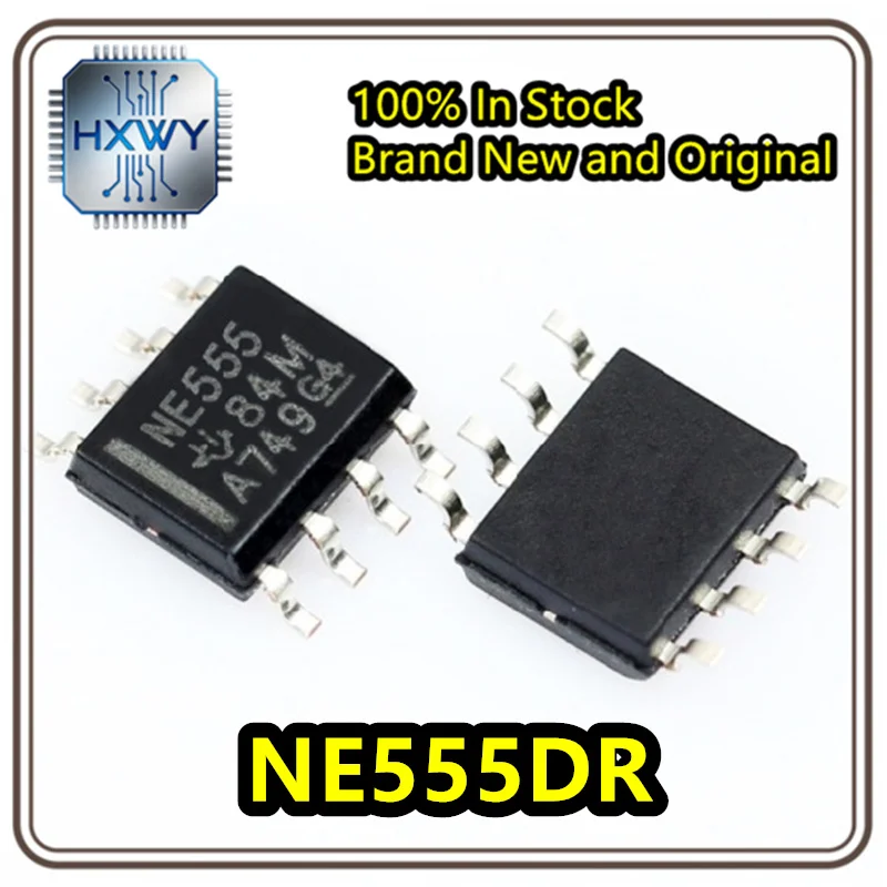 (50/200 pieces) Original genuine SOP-8 NE555DR high-precision timer/oscillator chip in stock.