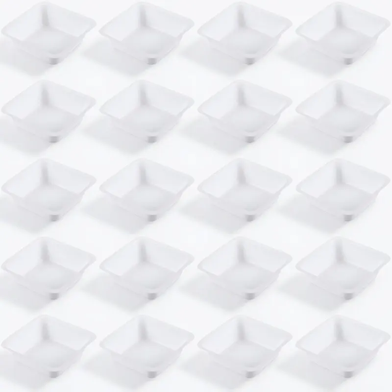 

50 шт. пластиковых весовых чаш (лотков) с антипригарным покрытием, биологически инертных, для точных измерений в лабораториях, 100 мл