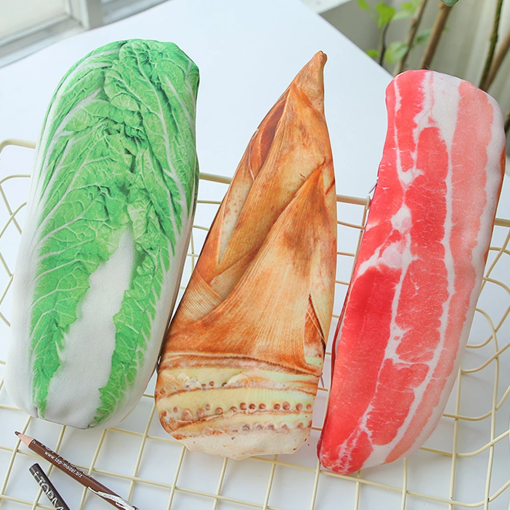 

Simulated Vegetable Pen Bag Creative Design Student Pencil Bags Stationery Pouch Storage Multifunctional EcoFriendly