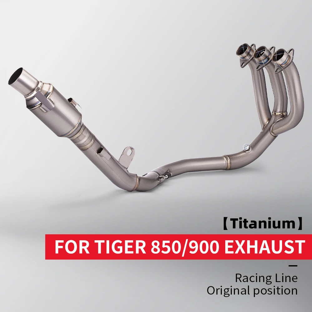 

Титановый сплав выхлопной трубы мотоцикла Escape Moto Connect передняя соединительная труба для Triumph Tiger 850 Tiger 900 2020-2024