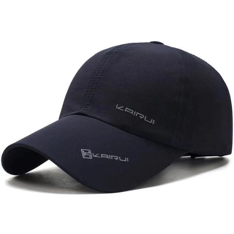 Unisex atmungsaktive und schnell trocknende Snapback-Baseballkappen für Frühling und Herbst, verstellbare Freizeithüte für den Außenbereich, Sonnenschutzhut – Detail 6