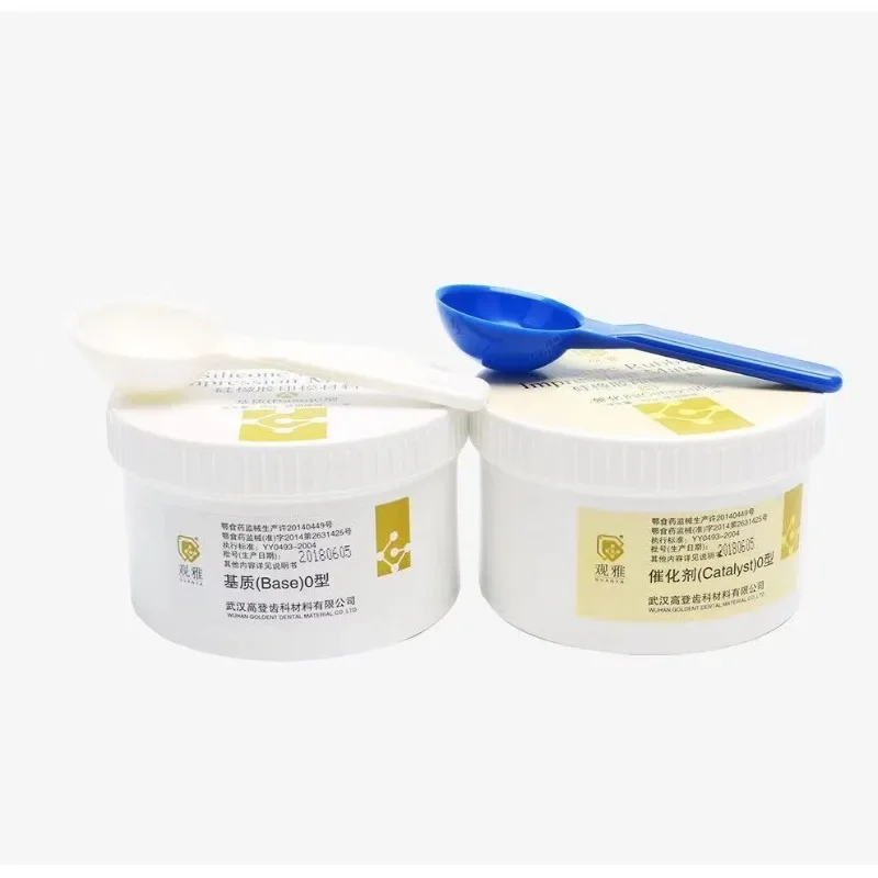Tandheelkunde Siliconen Rubber Afdrukmateriaal 1Set Orale Afdrukking Licht Lichaam Lijmpistool Set Orthodontische Speciale Stempelmateriaal