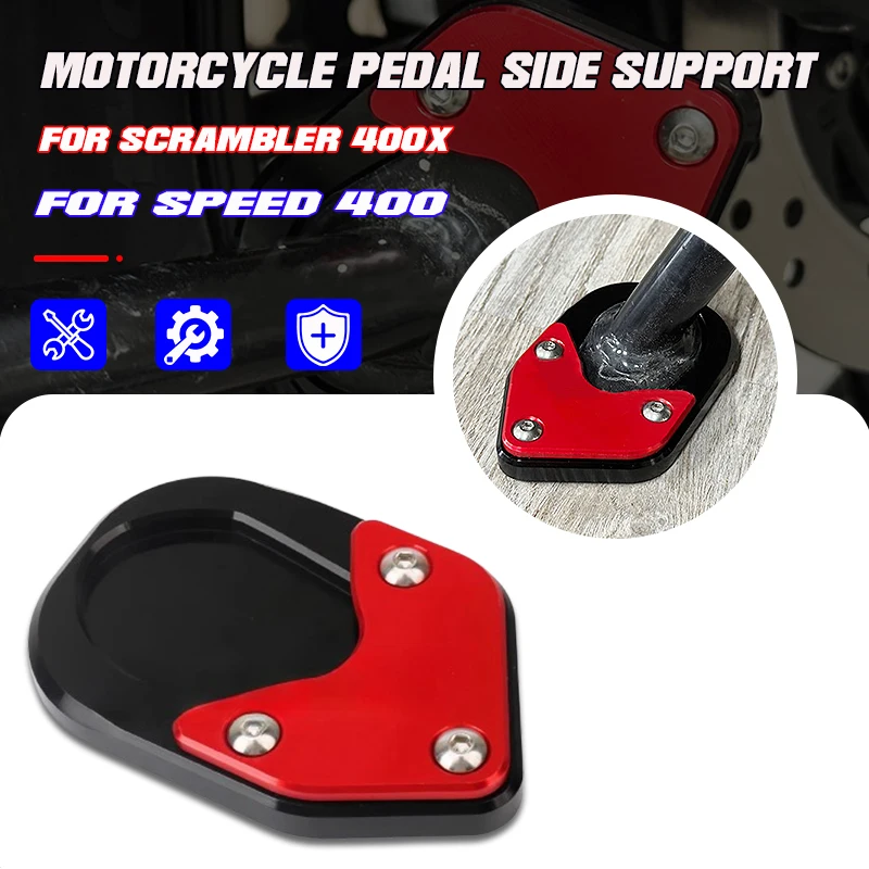 

Для Scrambler 400X Speed 400 2024 2025 новый мотоцикл с ЧПУ, подставка для ног, боковая подставка, удлинитель, опорная пластина, увеличенная подставка