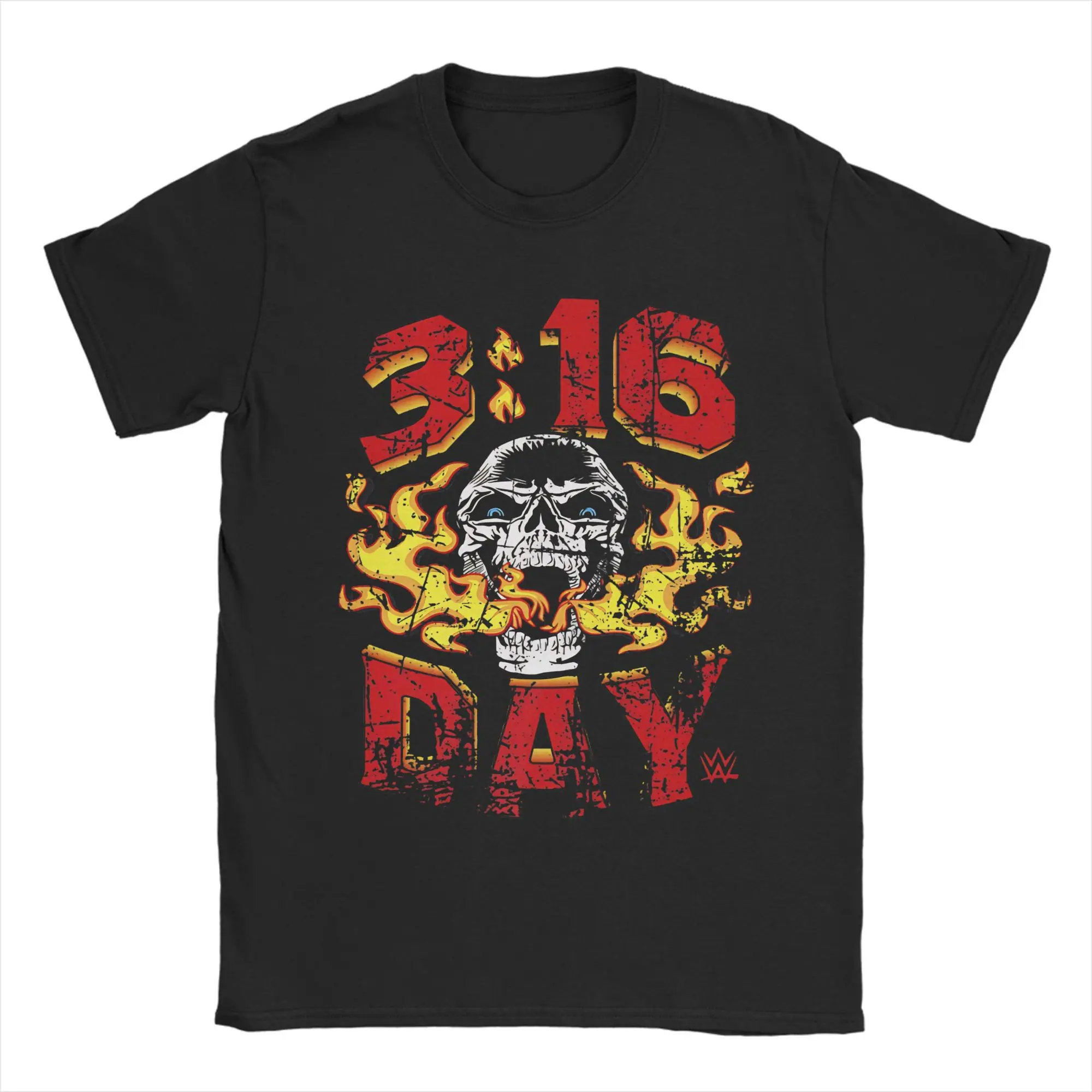Stone Steve Austin Cold 3:16 Cotton T-Shirt For Men Summer  Y2K Casual T-Shirts Harajuku Tees Plus Size Design Clothes