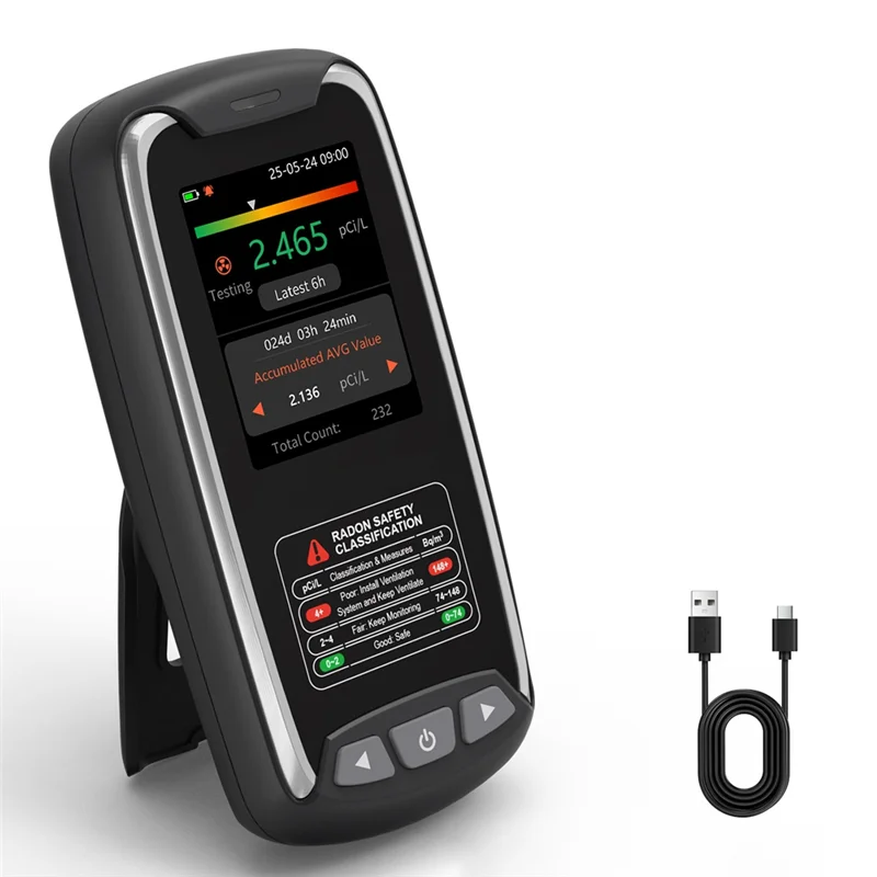 

【HOT ITEMS】Radon Detector Alarm Sensor Semiconductor Technology Air Quality Monitor Gas Detection System