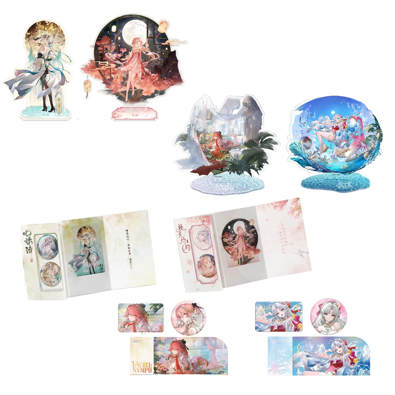 

Sunsyea Wuthering Waves Official Merch Original Authentic GMZFS Series Badge Acrylic Stand Jinhsi Sanhua