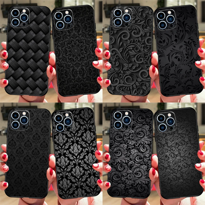 Чехол с черным художественным узором для ZTE Nubia Red Magic 11 9S 8S 8 9 10 10S Pro Plus 6 7 6S 7S Pro 5G 6R 10 Air Cover