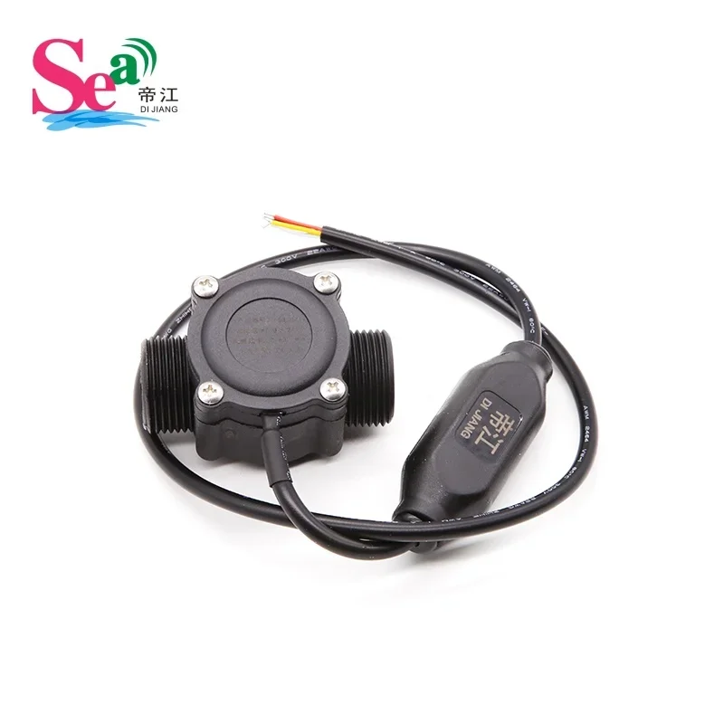 DIJIANG DN15-50 Liquid Turbine Flow Sensor 24V PLC Water Flowmeter With RS485 Remote Control For Watering & Irrigation System