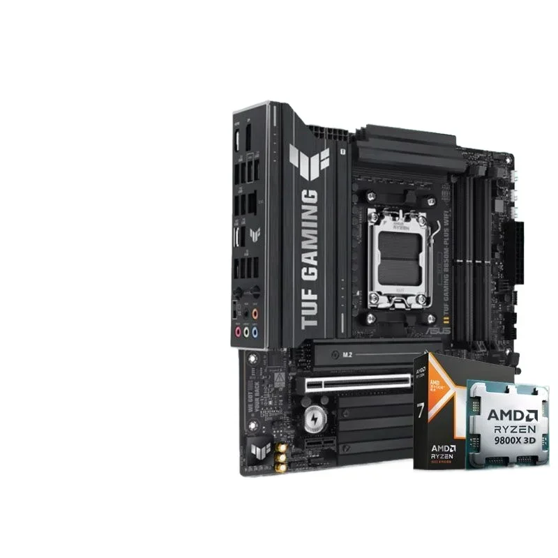 

B850M heavy gunner WIFI blowing snow with AMD R7 9800X 3D main board CPU set