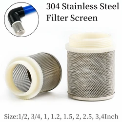 1PC Stainless Steel Male Thread Filter Cup Water Pump Hose Mesh Filter Garden Irrigation Fittings Aquarium Fish Tank Filter